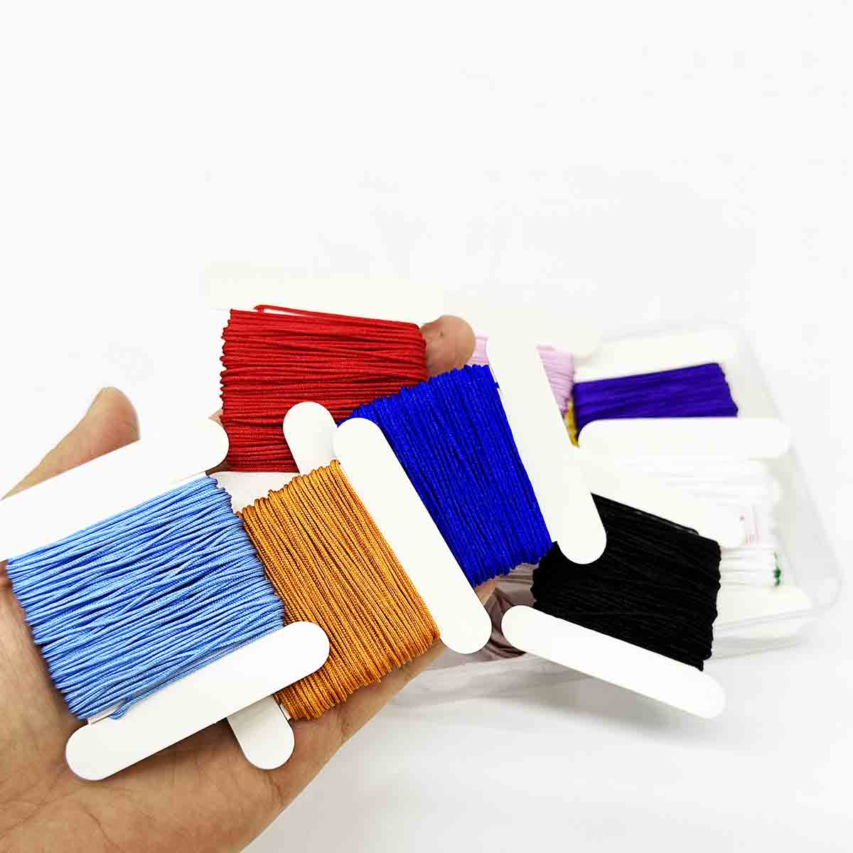 Fiasrel No.72 0.8mm 10pcs/set Normal Color Nylon Cord Beading Thread Braided Rope String for Jewelry Making DIY Craft