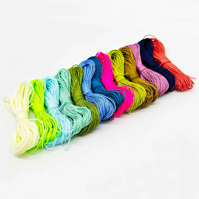 Fiasrel Nylon 0.8mm 13pcs/set Jade Thread High-end Handmade Chinese Knot Woven Red Rope