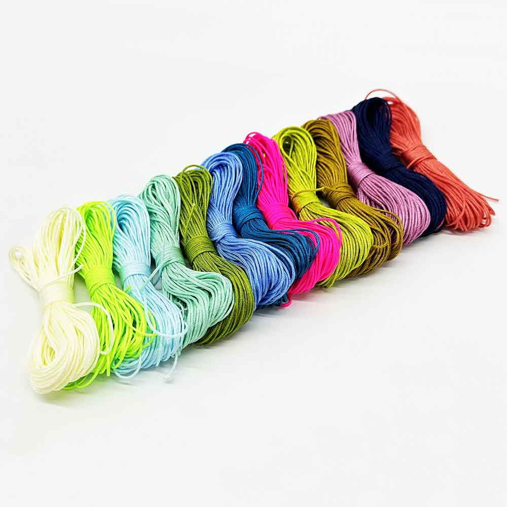 Fiasrel Nylon 0.8mm 13pcs/set Jade Thread High-end Handmade Chinese Knot Woven Red Rope