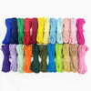 Fiasrel 2mm 23pcs Colorful Cotton Craft Rope Polyester Macrame Cord Kit