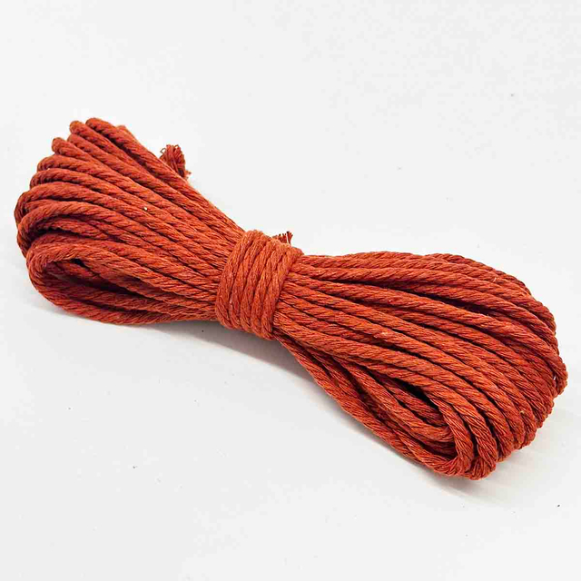 Fiasrel 3mm 10Yards Colored Cotton Rope Yarn Macrame Cord Cotton Ropes