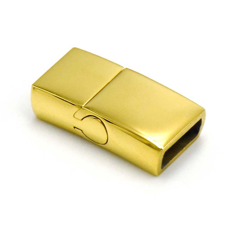 Fiasrel Handmade Jewelry Stainless Steel Clasps Leather Cord DIY Bracelet Making Connector Buckle Jewelry