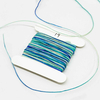 Fiasrel 19pcs/set 9 Strands Gradient Colorful Wax Cord Kit