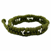 Fiasrel Adjustable Mens Outdoor Survival Paracord Bracelet
