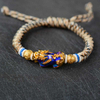 Fiasrel Copper Gold-plated Bracelet Braided Bracelet Pixiu Wealth-Attracting Bracelet