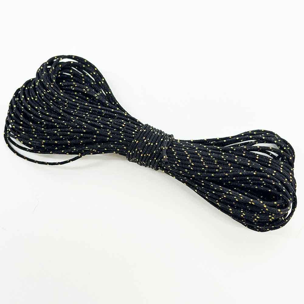 Fiasrel 5meters 0.8mm Red Black Jade Thread with Gold Thread