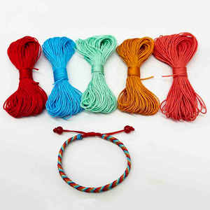 Fiasrel No.72 0.8mm 5bundles 20yards/bundles Moonlight over The Lotus Pond Color Series Nylon Cord Braided Jewelry Bracelet String Rope