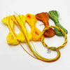 Fiasrel No.72 0.8mm 5bundles 20yards/bundle Orange Soda Series Making Bracelet Nylon Thread Cord