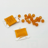 Fashion Handmade Braided Wax Thread Knot Charm Lucky Yellow Bead Bracelet Thread