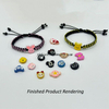 Cute Beaded Bracelet Adjustable Hand Braided Bracelet Rope Thread for Men And Women