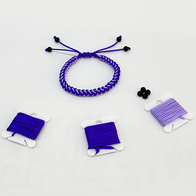 Friendship Bracelet Purple String Rope Braided Bracelet Thread Adjustable Handmade Matching Couple Rope