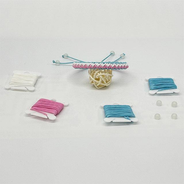 Multicolor Cross Handmade Thread Rope for Bracelet Making