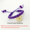 High Quality Fashion Purple Beads Bracelet Thread Package for Women Jewelry Bracelet Making