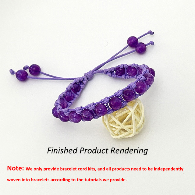 High Quality Fashion Purple Beads Bracelet Thread Package for Women Jewelry Bracelet Making