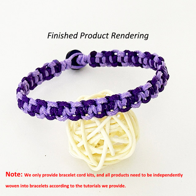 42 purple waxed thread package