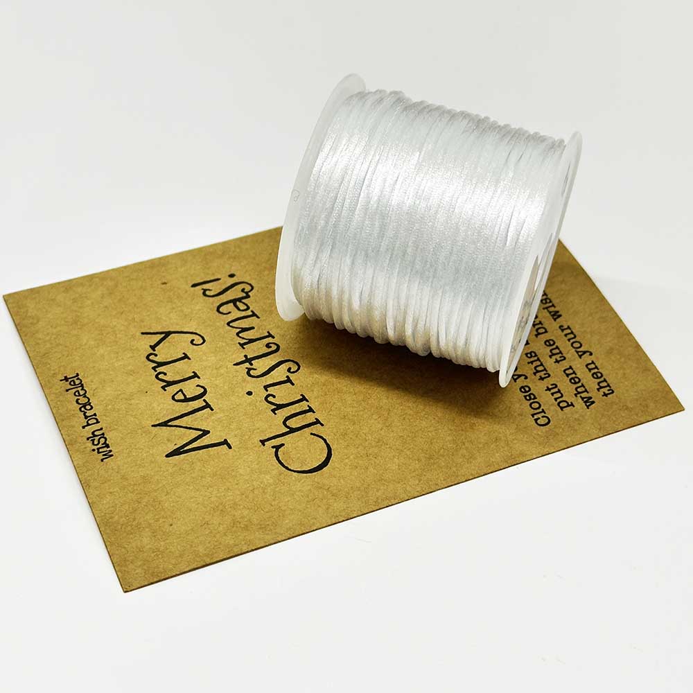 Fiasrel Christmas Thread Kit: 1.5/2.0/2.5mm Silky Macrame Braided Satin Cord Handmade DIY Woven Rope Nylon Chinese Knotting Cord for DIY Jewelry Making Home Decor