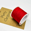 Fiasrel Christmas Thread Kit: 0.6/0.8/1.0/1.5mm 5-20yards Nylon Knot Macrame Cord Rope for DIY Bracelet Necklace Jewelry Making Craft Supplies