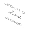 Fiasrel 1m 18K Gold Filled Heart Chain Sterling Silver Filled Heart Chain Bulk Chain for Necklace Bracelet Permanent DIY Jewelry
