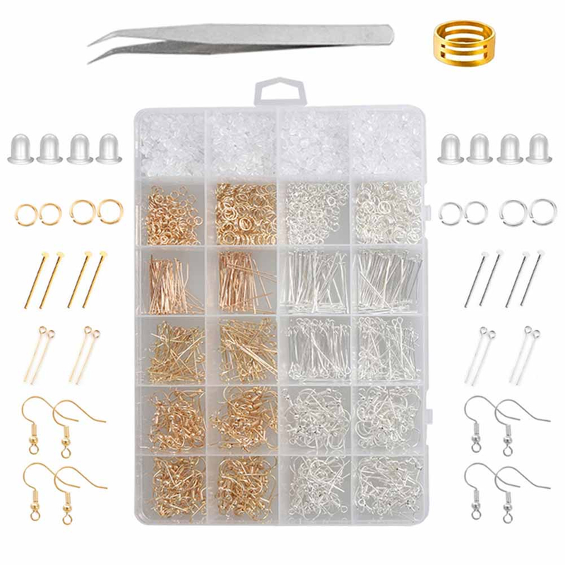 Fiasrel Handmade Ear Jewelry Accessories DIY Earring Making Kit Ear Hook Jewelry Accessories Set