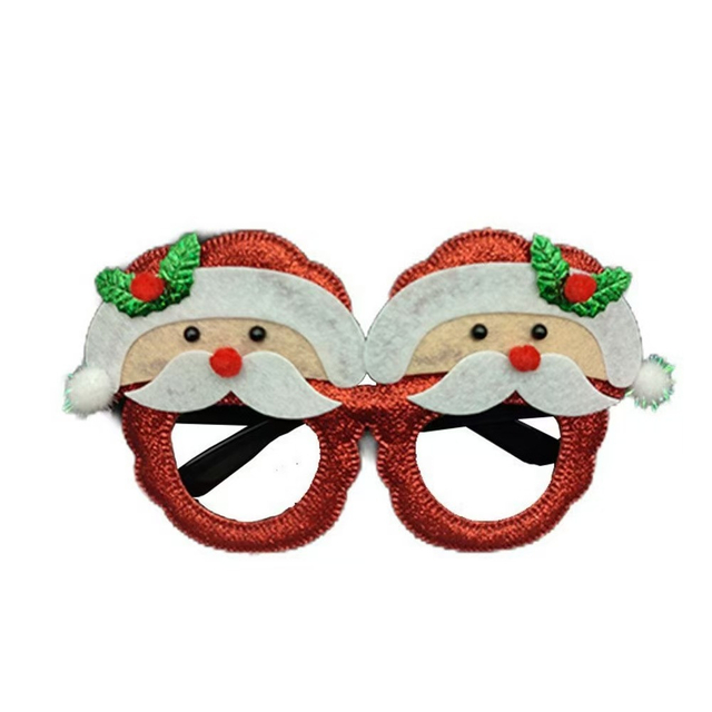 Fiasrel Christmas Ball Party Glasses Adult Children Christmas Tree Deer Horn Ball Eyeglasses