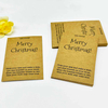 Fiasrel 20/50/100pcs Kraft Paper Card Display Jewelry Christmas Card Supplier
