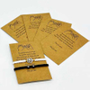 Fiasrel 20/50/100pcs Valentines Day Kraft Paper Hang Tags DIY Handmade Jewelry Display Package Cards