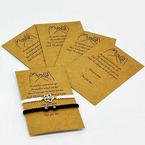 Fiasrel 20/50/100pcs Valentines Day Kraft Paper Hang Tags DIY Handmade Jewelry Display Package Cards