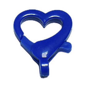 Fiasrel 10/50pcs Heart Shaped Lobster Claw Clasps Lanyard Snap Clip Hooks DIY Keychain Fastener Accessories