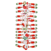 Fiasrel 12pcs Santa Claus Elk Bell Woven Adjustable Festival Christmas Gift Bracelet Kit