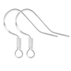 Fiasrel 10Pairs S925 Copper Plated with Sterling Silver Jewelry Findings Earrings Hooks Earrings Pure Ear Hook for Jewellery Making