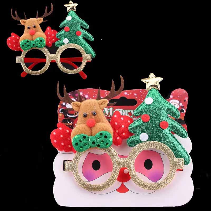 Fiasrel Christmas Decorations Glasses Adult and Children Photograph Christmas Party Decoration Supplies