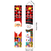 Fiasrel Christmas Couplet Holiday Party Porch Flags Merry Christmas Decorative Couplet Curtain Banner