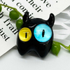 Fiasrel 10pcs Ghost Fairy Little Monster Funny Big Eye Alloy Beads