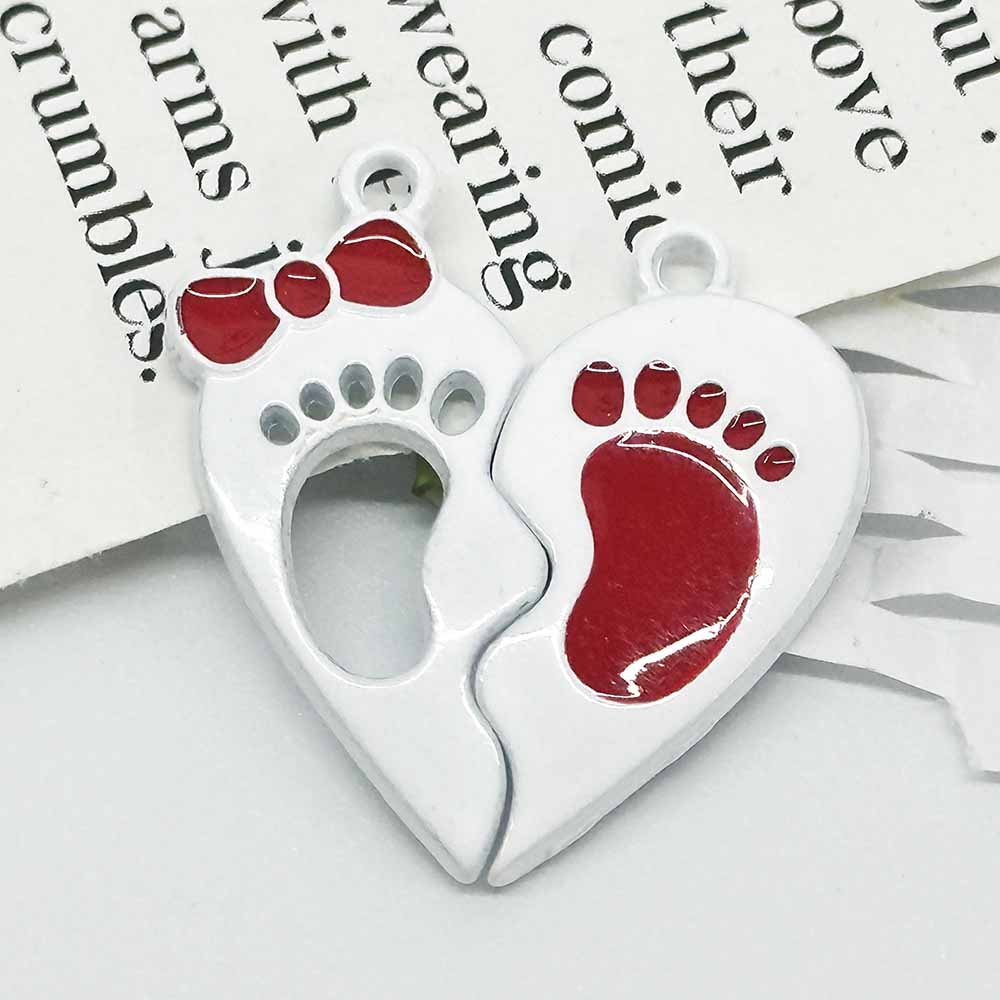 Fiasrel 10pcs DIY Creative Splicing Love Magnet Buckle Beads for Jewelry Making