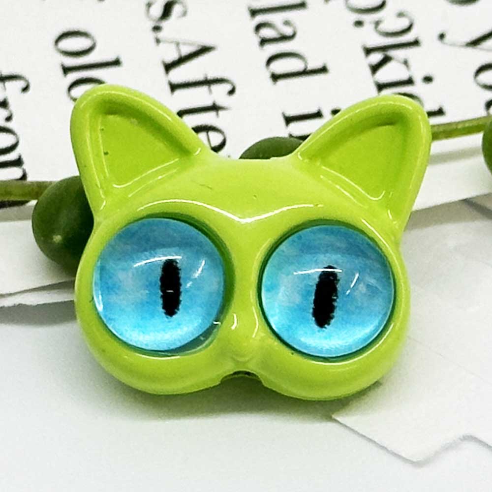 Fiasrel 10pcs Jewelery Personalised Fine Gifts Quirky Black Cat Beads