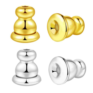 Fiasrel 10/20/50pcs Earring Accessories 18K Color-preserving High-end Ear Plugs