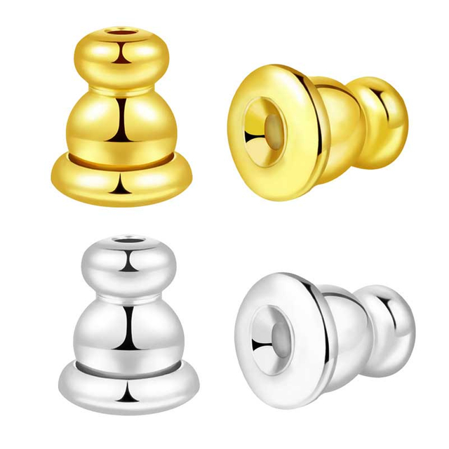 Fiasrel 10/20/50pcs Earring Accessories 18K Color-preserving High-end Ear Plugs