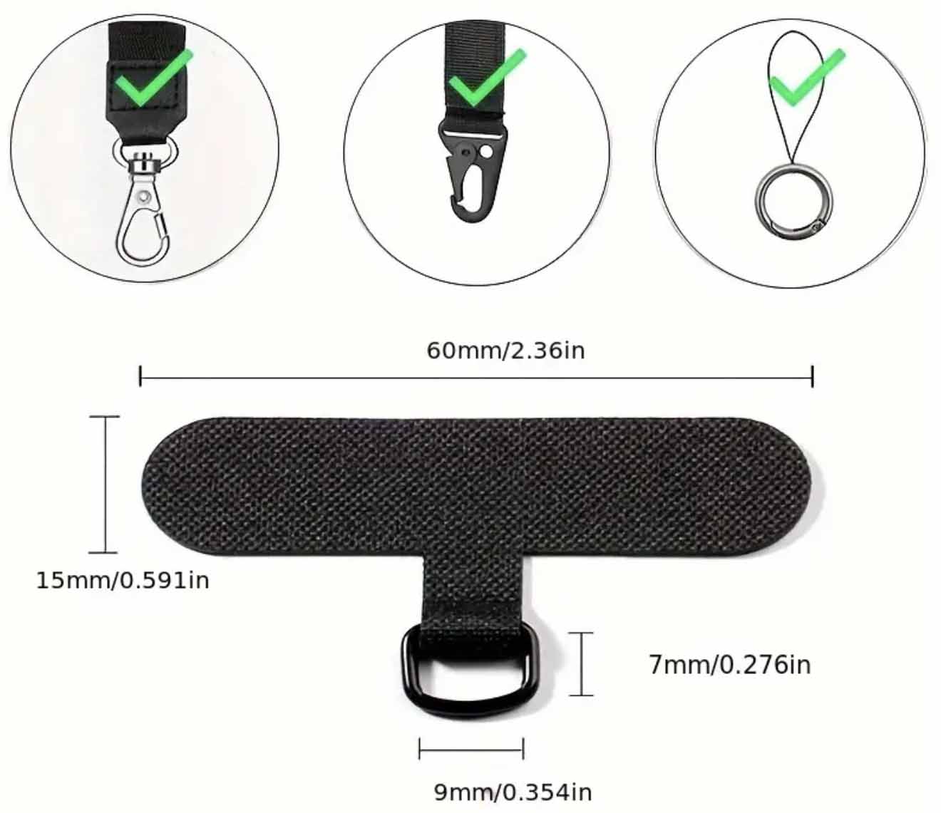 Fiasrel Anti-lost Nylon Detachable Phone Hanging Cord detail uses