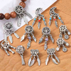 Fiasrel 5pcs Classic Style Dreamcatcher Pendant Charm Alloy Beads Accessories