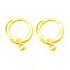 Fiasrel 10pcs/lot 18K Gold Ear wire brass lever back Earring Hooks Clasp for DIY Jewelry Earring Making Findings Supplies