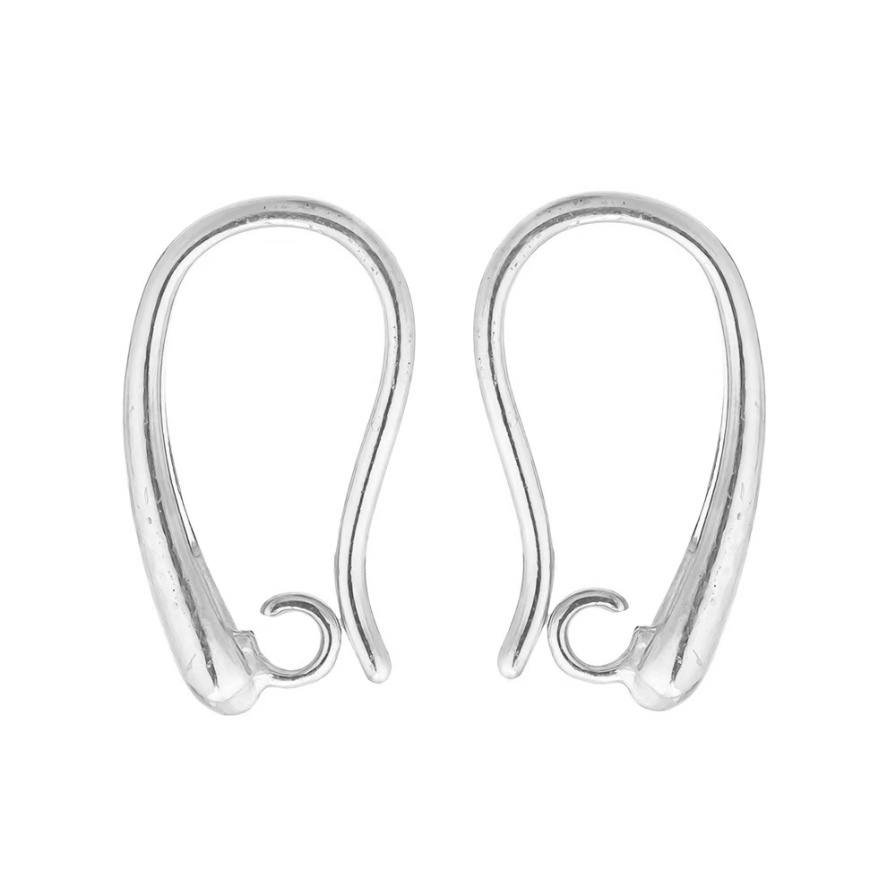 Fiasrel 10pcs/lot Sterling Silver Plated Copper Earring Ear Hooks Leverback Open Earring Findings