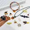 Fiasrel 10/20/30/40/100pcs Random Mix Halloween Charm Pendant Set - Ghost Wizard Pumpkin Bat Spider Pendants for DIY Jewelry Necklace Bracelet Making Jewelry DIY Supplies
