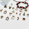 Fiasrel 15-20mm 15/30/48/100pcs Alloy DIY Christmas Charm Pendant Set-Christmas Hat Tree Bear Snowmen Deer Snowflakes Pendants for DIY Jewelry Making Necklaces Bracelets Earrings Crafts Supplies