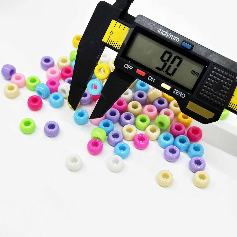 Fiasrel Festive Christmas Themed 6*9mm Acrylic Beads for DIY Jewelry Making - Necklace & Bracelet Crafting Supplies