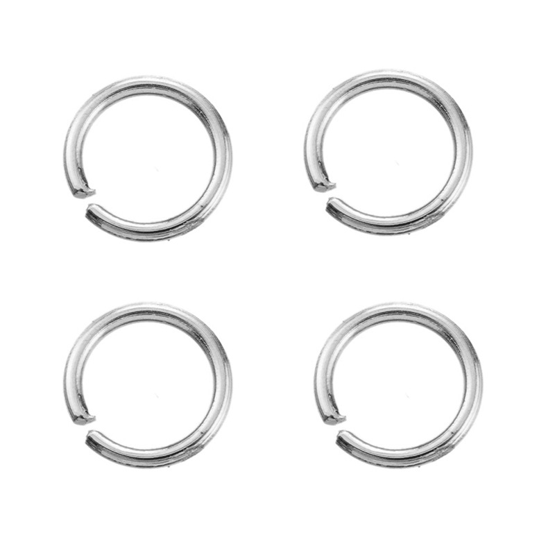 Fiasrel 100pcs 18k Gold Stainless Steel Jump Rings Multi Sizes Open Round Jump Rings