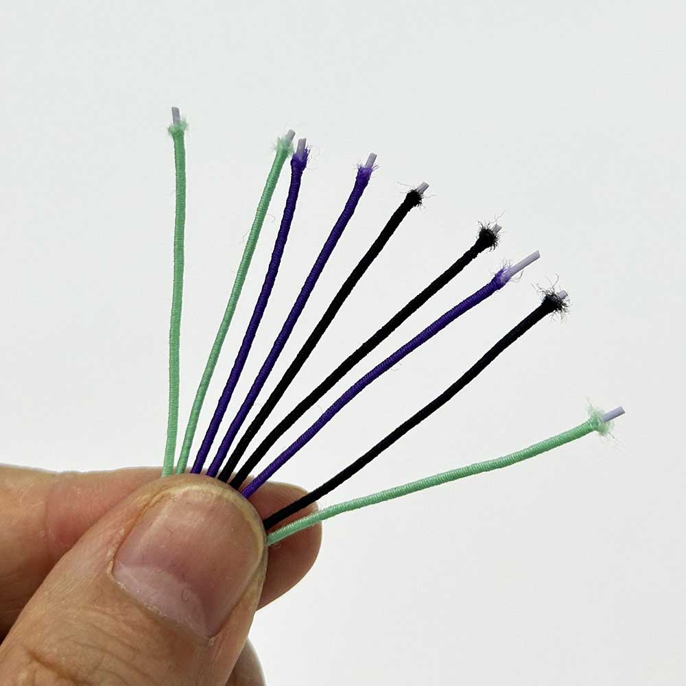 Fiasrel 1mm 24yards Braided Elastic Cord Beading Threads Stretch String Fabric Crafting Cords for Jewelry Making