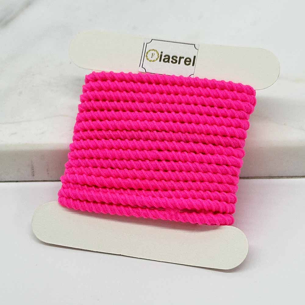 DIY Macaron Beaded Hair Ties Kit: 2.5mm 0.5 yard 7pcs Elastic Cord Hair Tie Caps for Handmade Jewelry & Accessories