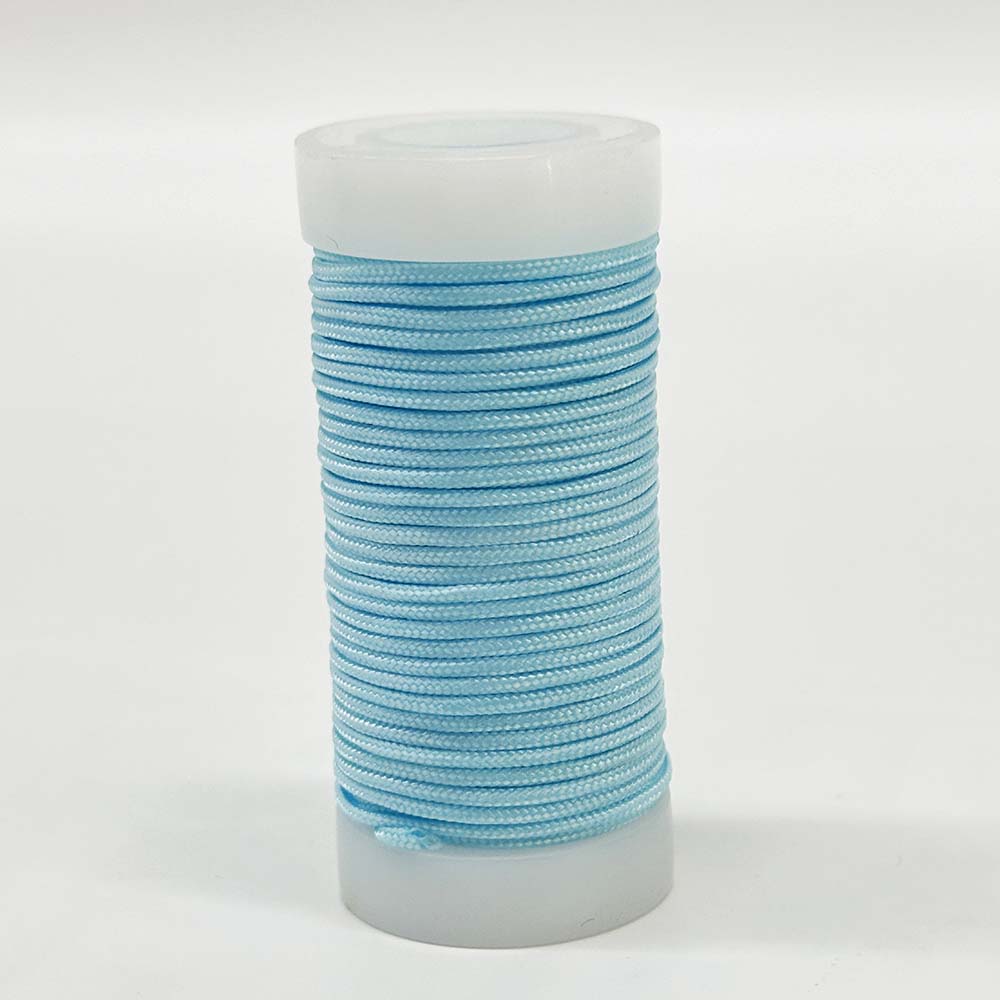 Fiasrel 1.0mm 1.5mm Nylon Thread Cord Handwoven Rope Soft Satin Rattail Silk Macrame Chinese Knot String for DIY Beading Jewelry Making Craft Supplies
