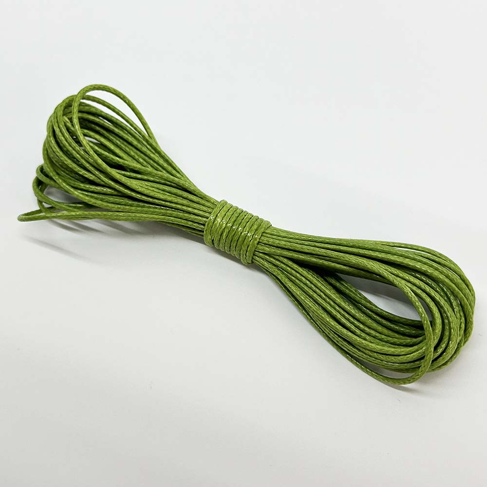 Fiasrel 1pc 5yards Waxed Cord Rope Polyester Thread String for DIY Jewelry Bracelet Necklace Making Craft Supplies 0.5/0.8/1.0/1.5/2mm