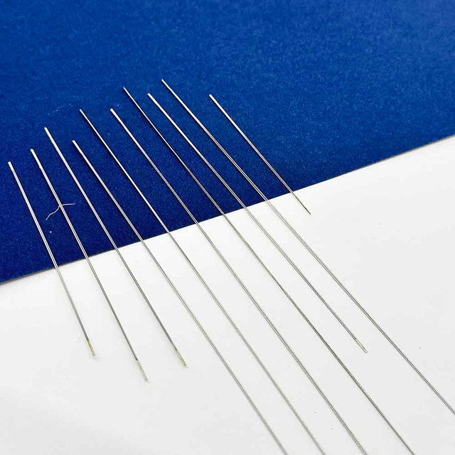 Fiasrel Needle Kit DIY Jewelry Making Tools Beaded Needles Small Open-Ended Beading Needle for Beading and Jewelry Making Steel Knitting Needles Supplies